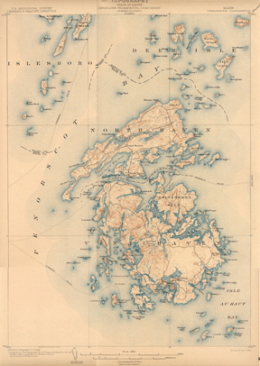 Fox Islands Topography (1901)